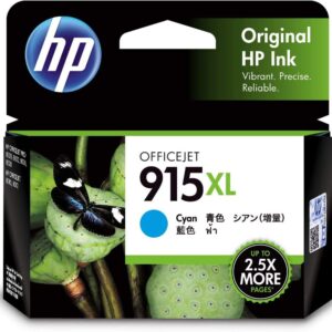 HP 915XL High Yield Cyan Officejet Ink Cartridge - 3YM19AA