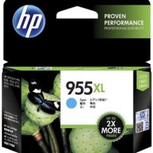 HP 955XL High Yield Cyan Original Ink Cartridge L0S63AA