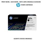 HP 507A Black Original LaserJet Toner Cartridge CE400A
