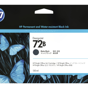 HP 72B 130-ml original Matte Black DesignJet Ink Cartridge 3WX06A