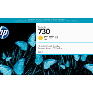 HP 730 300-ml Original Yellow DesignJet Ink Cartridge P2V70a