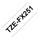 Brother Tze-FX251 Label Tape, 24mm Black on White
