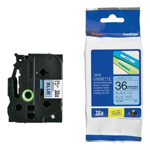 Brother Tze-561 Black on Blue 36mm Label Tape