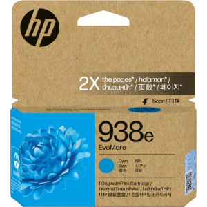 HP 938e EvoMore Cyan Original Ink Cartridge 4S6X9PA