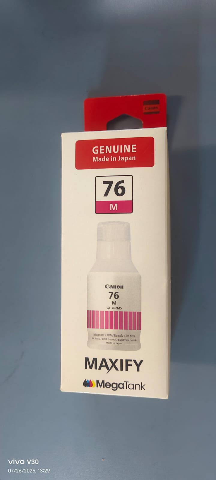 Canon 76 Magenta Ink Bottle GI-76M 135ml – High Yield Pigment Ink for Maxify GX & Pixma GX Series Printers