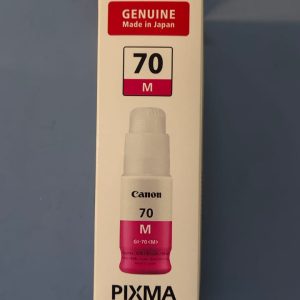 Canon 70 Magenta Ink Bottle GI-70M – High Yield Dye Ink for Pixma GM2070, G5070, G6070 Printers