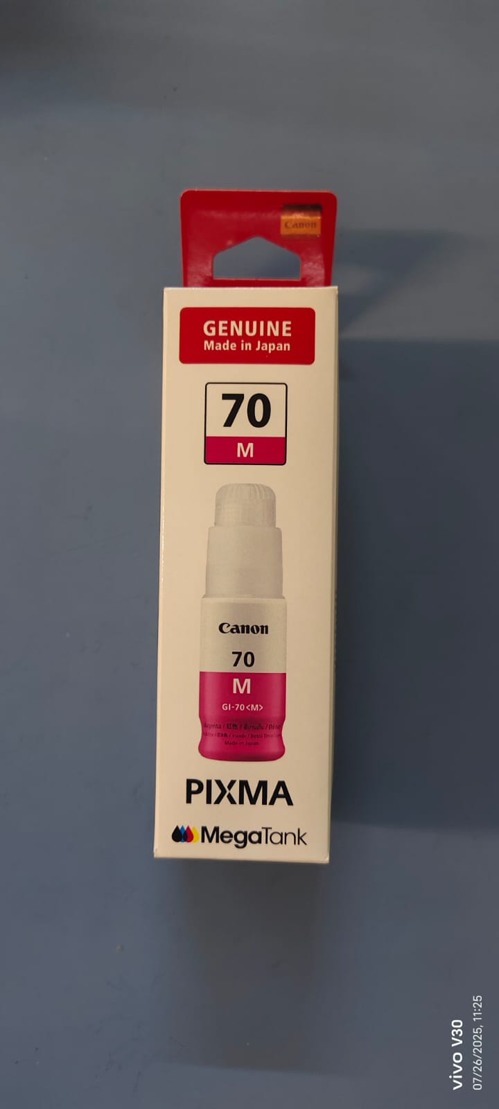 Canon 70 Magenta Ink Bottle GI-70M – High Yield Dye Ink for Pixma GM2070, G5070, G6070 Printers