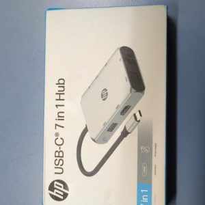 HP USB-C 7-in-1 Hub – Universal Multiport Adapter for Laptops