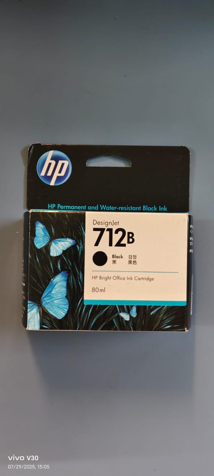 Buy original HP 712 Black Ink Cartridge (3ED28A/3ED29A)