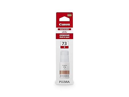 Canon 73 Red Ink Bottle GI-73R 60ml – High Yield Refill for Pixma G570, G670, G550, G650, G620