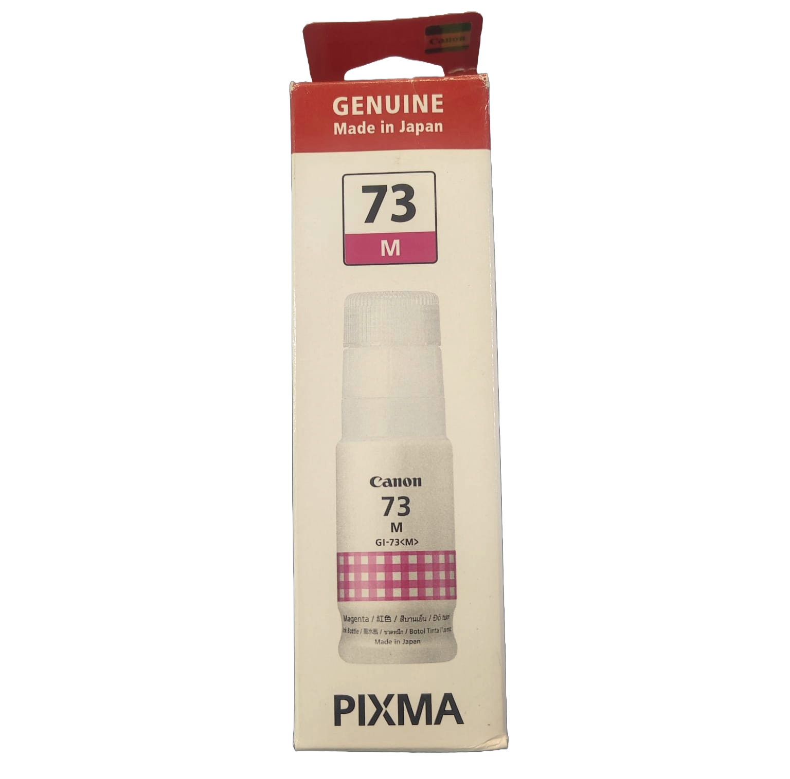 Canon 73 Magenta Ink Bottle – 60ml, High Yield, Genuine Ink for Pixma G570, G670, G550, G650, G620